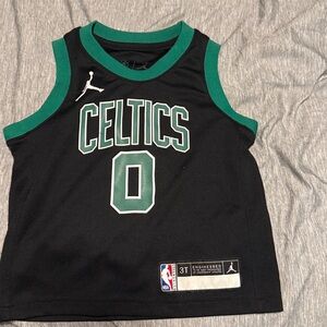 Black and Green Celtics Jersey